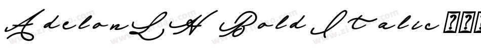 AdelonLH Bold Italic字体转换